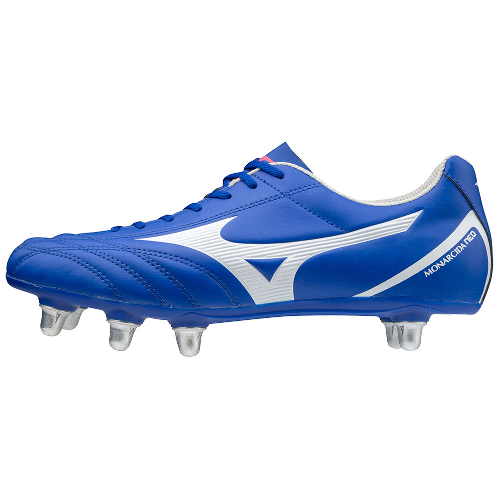 Mens Mizuno Monarcida Neo Rugby SI Rugby Boots Blue/White Philippines (AFBZQK651)